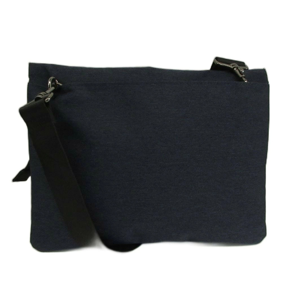 TAKEO KIKUCHI Shoulder Bag Clutch Leather Navy Blue Black XZ